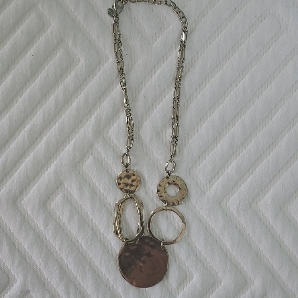 Chico's Gold and Brown Pendant Necklace